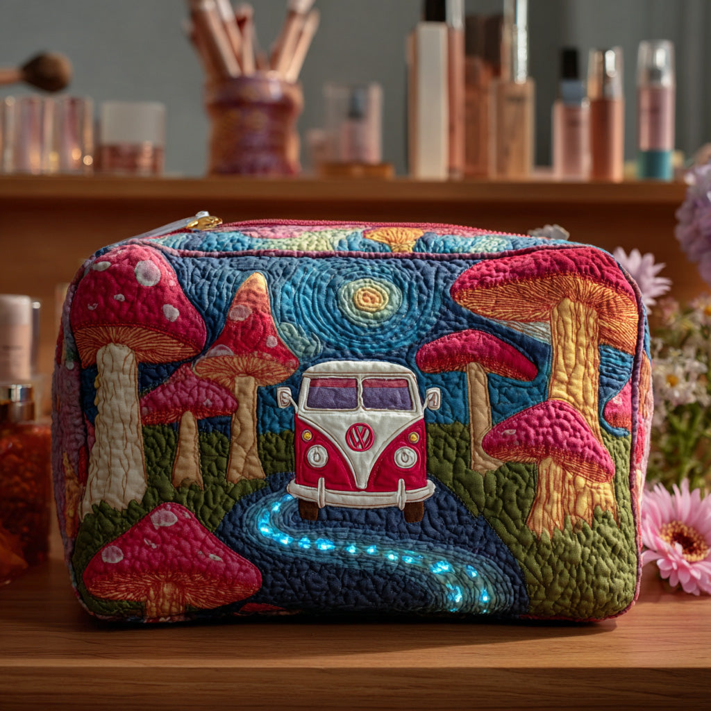 Quilted Makeup Bag Cosmic Hippie Dream Margaret York