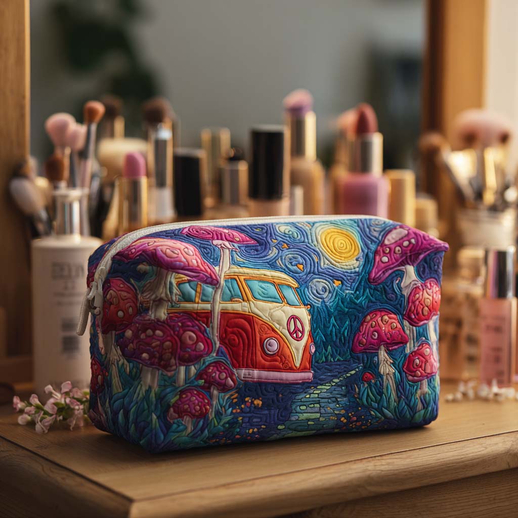 Padded Makeup Bag Galaxy Road Journey Margaret York
