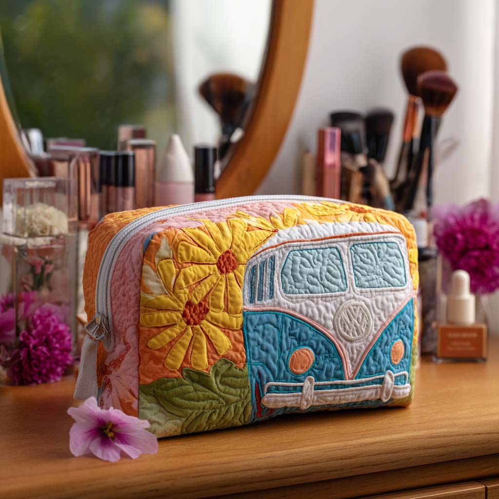 Padded Makeup Bag Golden Horizon Camper Margaret York