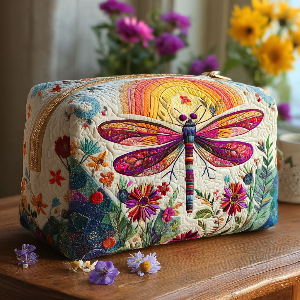 Soft Flight Quilted Makeup Bag Margaret York