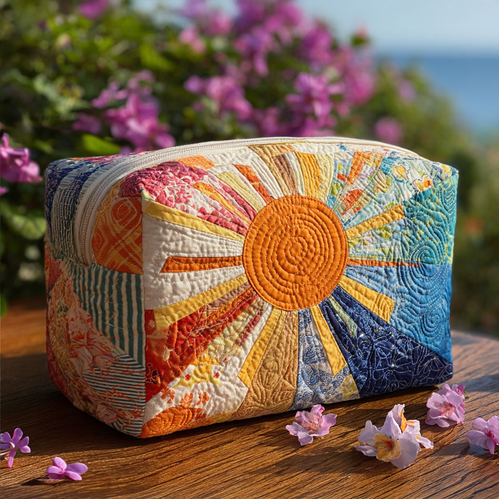 Quilted Makeup Bag Sunny Beam Margaret York