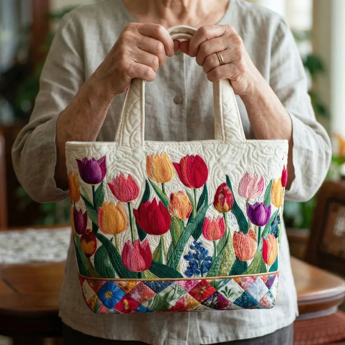 Handcrafted Bag | Tulips Margaret York