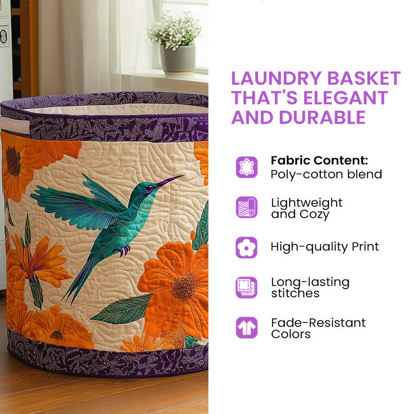 Quilted Laundry Basket - Sheep Heaven Design Margaret York