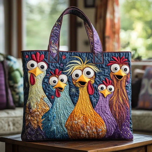 Handcrafted Bag | Five Colourful Hens Margaret York
