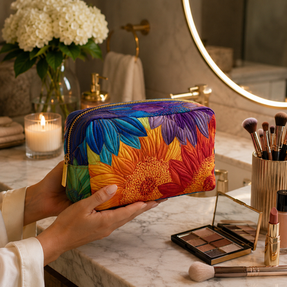 Padded Makeup Bag Summer Bloom Margaret York