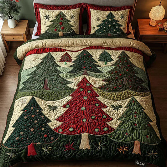 3-Piece Quilted Bed Set - Enchanted Forest Margaret York