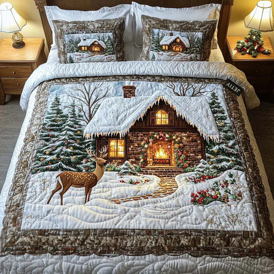 Cozy Cabin 3-Piece Quilted Bedding Set Margaret York