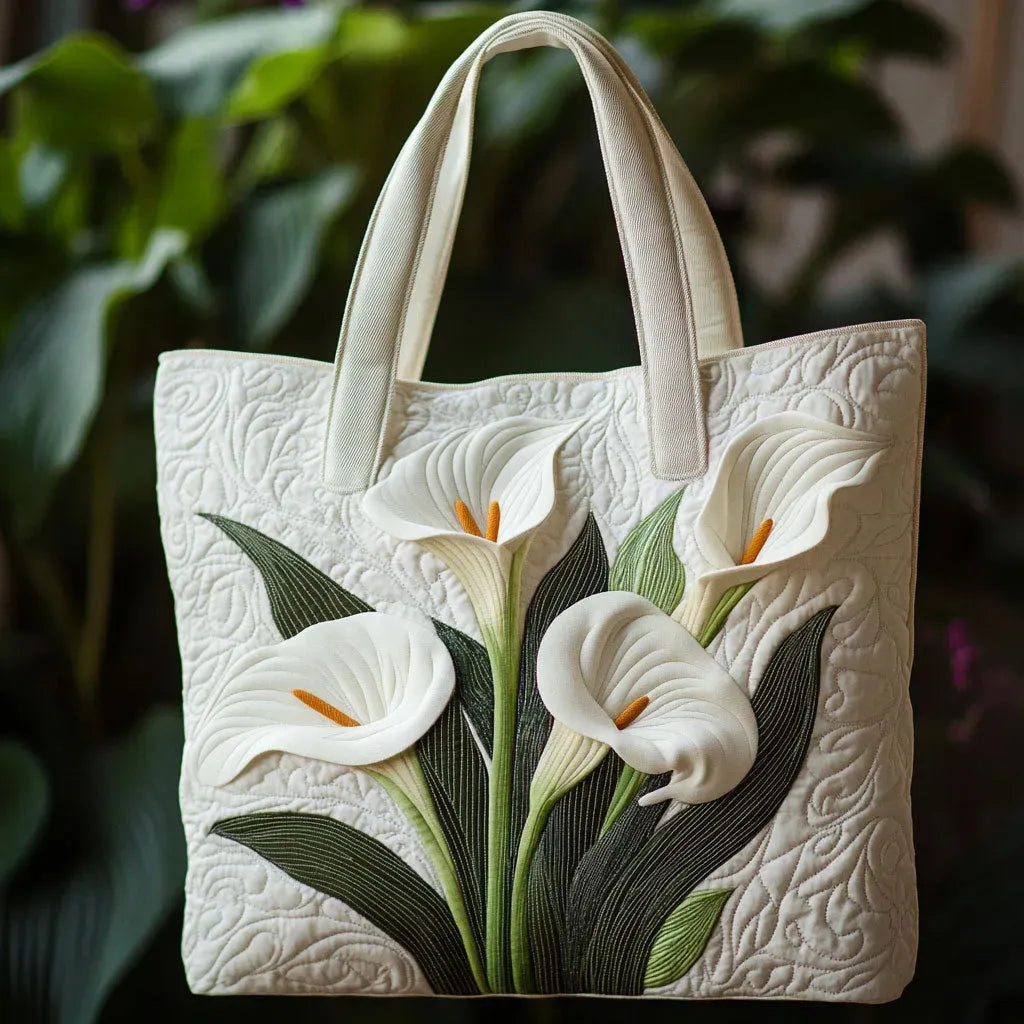 Handcrafted Bag | White Lilies Margaret York