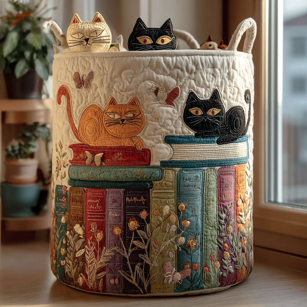 POPPY | CAT PARADE LAUNDRY BASKET Margaret York