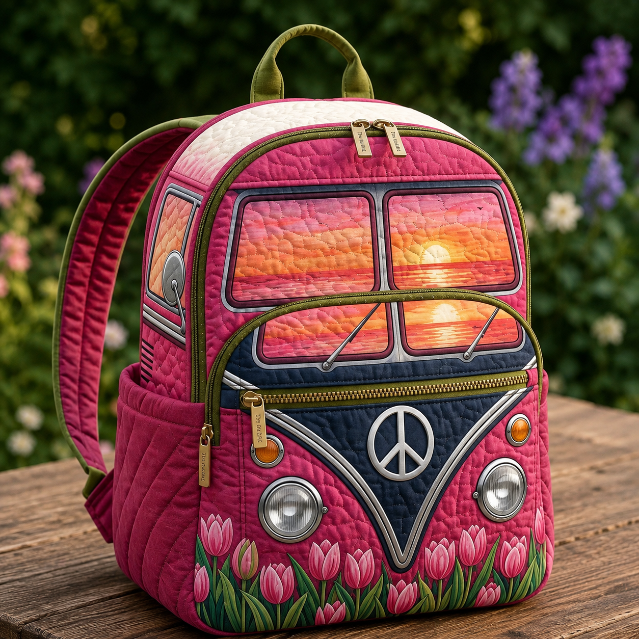 Boho Backpack — Sunset & Tulips Margaret York