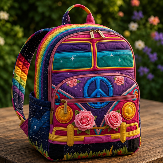 Boho Backpack — Rainbow & Roses Margaret York