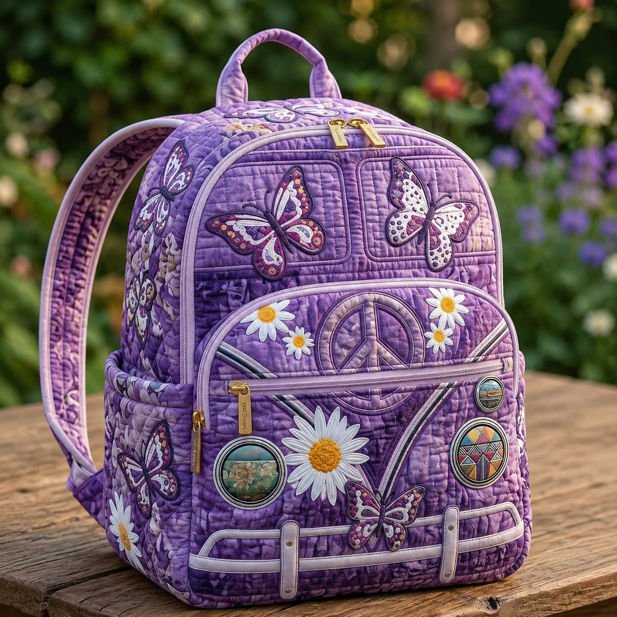 Boho Backpack — Butterflies & Peace Margaret York