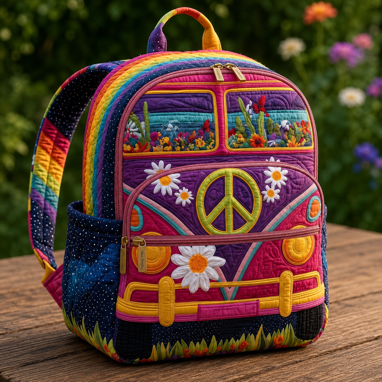 Boho Backpack — Wild Flower Garden Margaret York