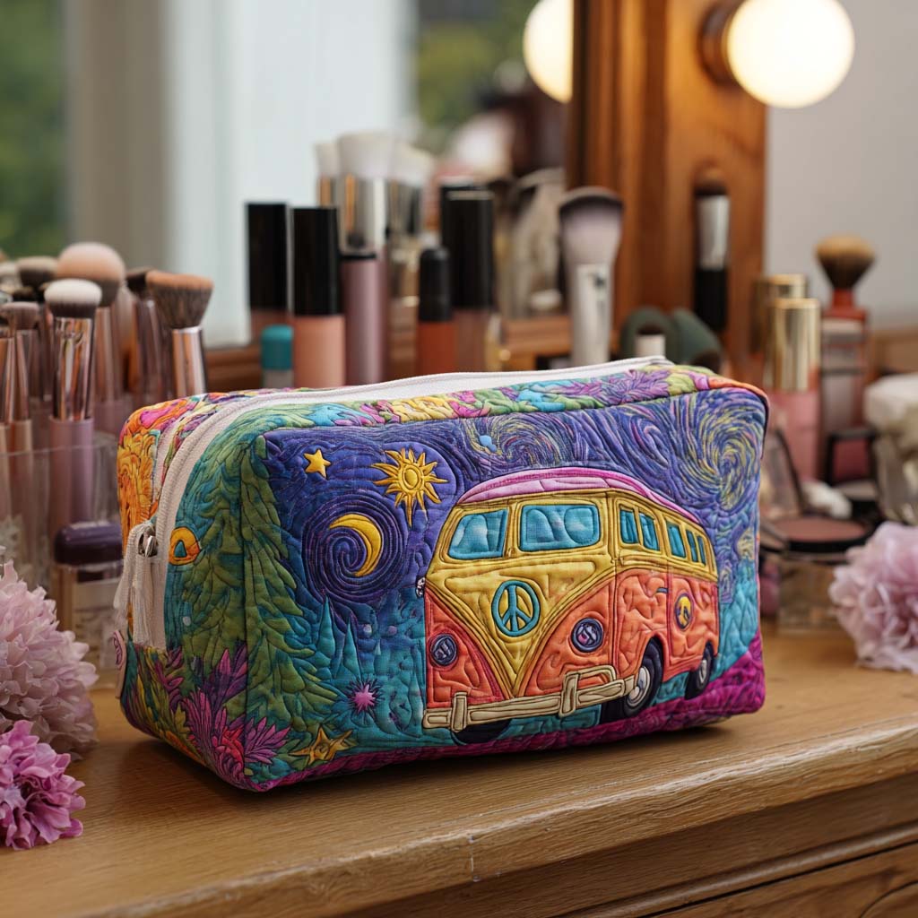 Padded Makeup Bag Cosmic Road Trip Margaret York