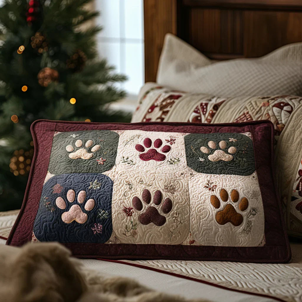 Comfortable Tabbed Quilted Cushion Cover Margaret York