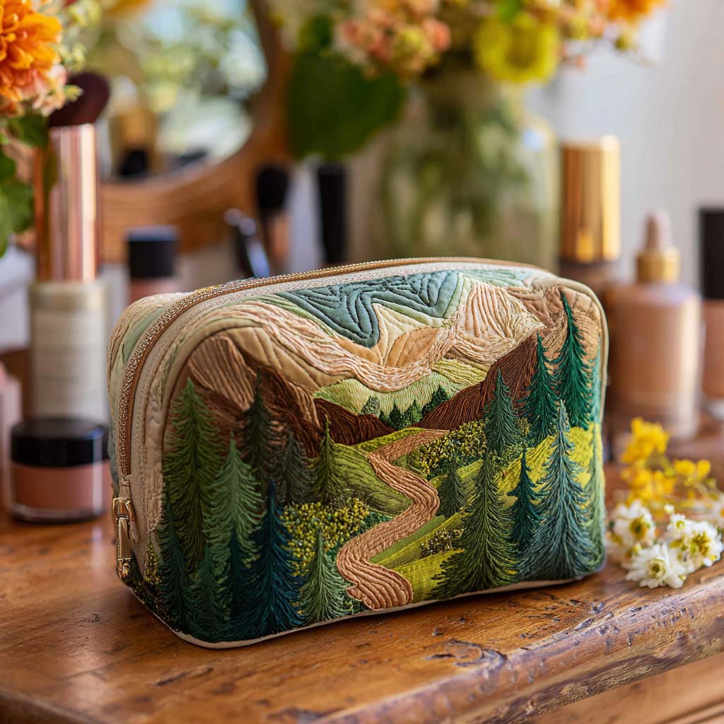 Padded Makeup Bag Canopy Emerald Margaret York