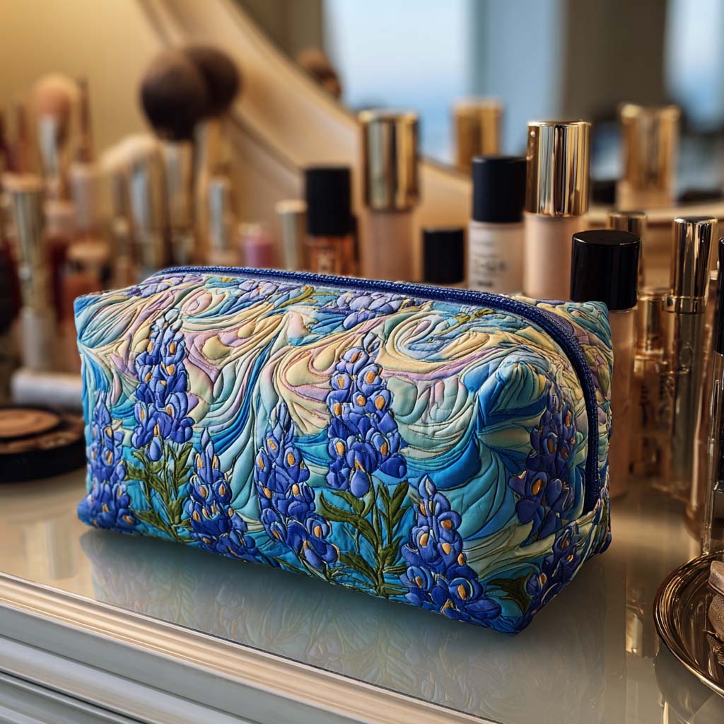 Padded Makeup Bag with Floral Design Margaret York