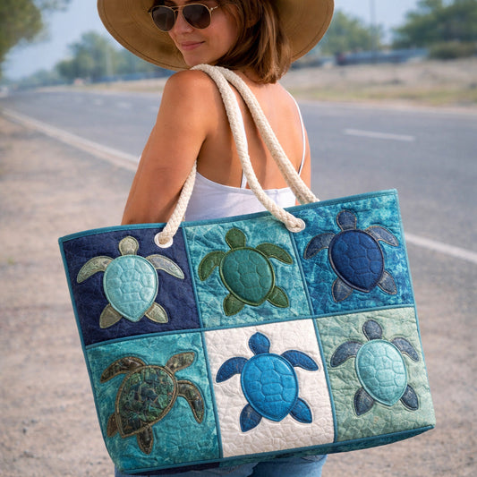 Handcrafted Beach Bag | Blue Turtle Margaret York