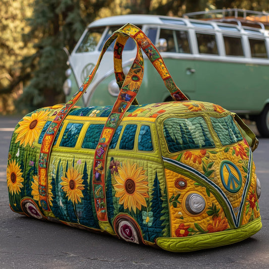 Bohemian Sunflower Quilted Duffle Bag - Model GFTONL5857 Margaret York