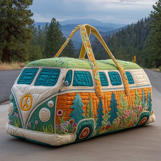 Hippie Van Quilted Duffle Bag - Model GFTONL6017 Margaret York