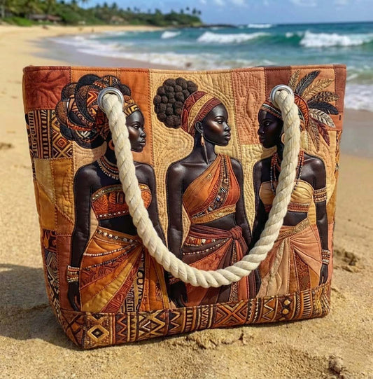 Handcrafted Beach Bag | Melanin Queens Glow Margaret York