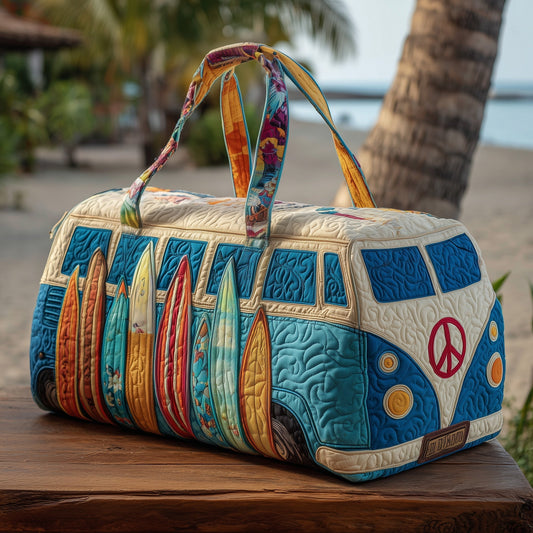 Quilted Duffle Bag - Beachside Van Design GFTOTP10812 Margaret York