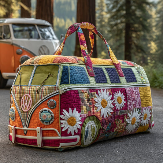 Blossom Path Quilted Duffle Bag Margaret York