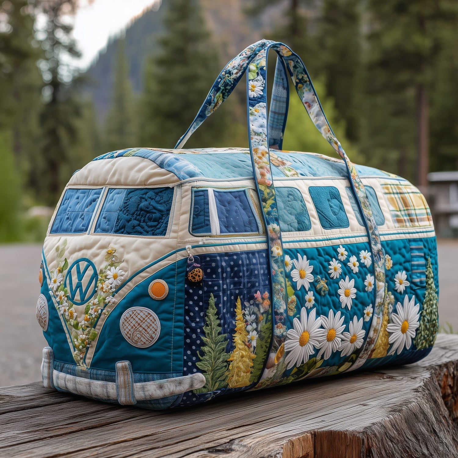 Blossom Path Quilted Duffle Bag - Model GFTOTP12299 Margaret York
