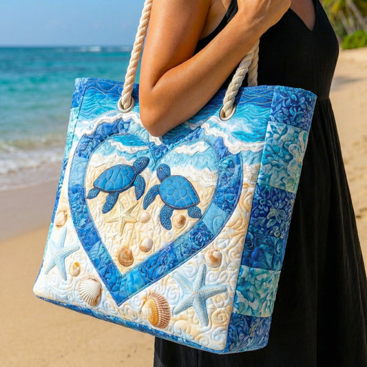 Handcrafted Beach Bag | Turtle Serenity Margaret York