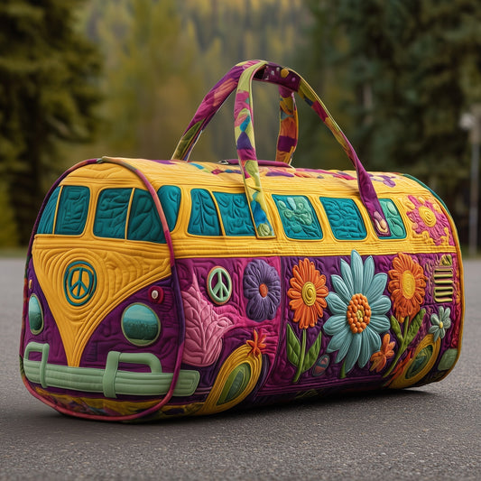 Hippie Van Quilted Travel Duffle Bag - Model GFTOYC44 Margaret York