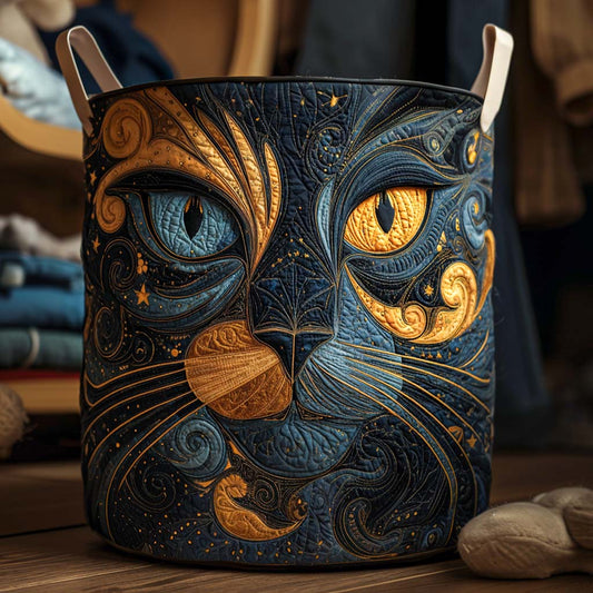 Cosmic Cat Laundry Hamper Margaret York