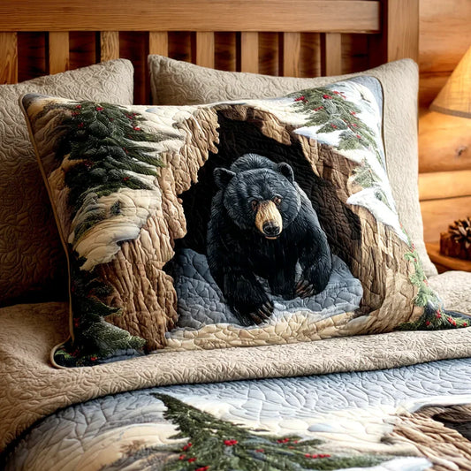 Festive Den Quilted Cushion Cover Margaret York