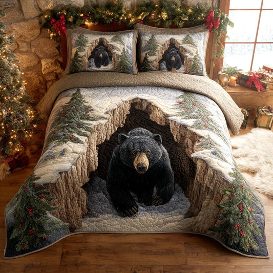 3-Piece Quilted Bed Set - Holiday Retreat Collection Margaret York