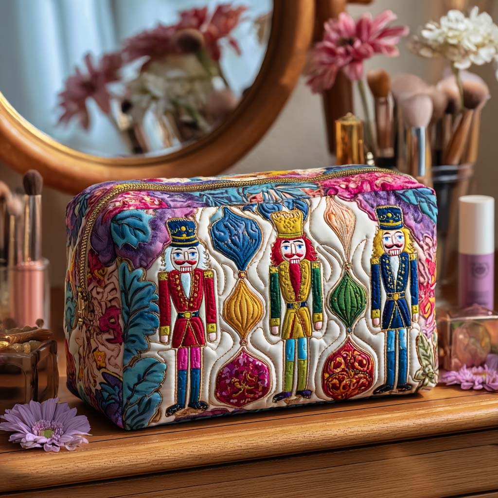 Padded Makeup Bag Holiday Guard Margaret York