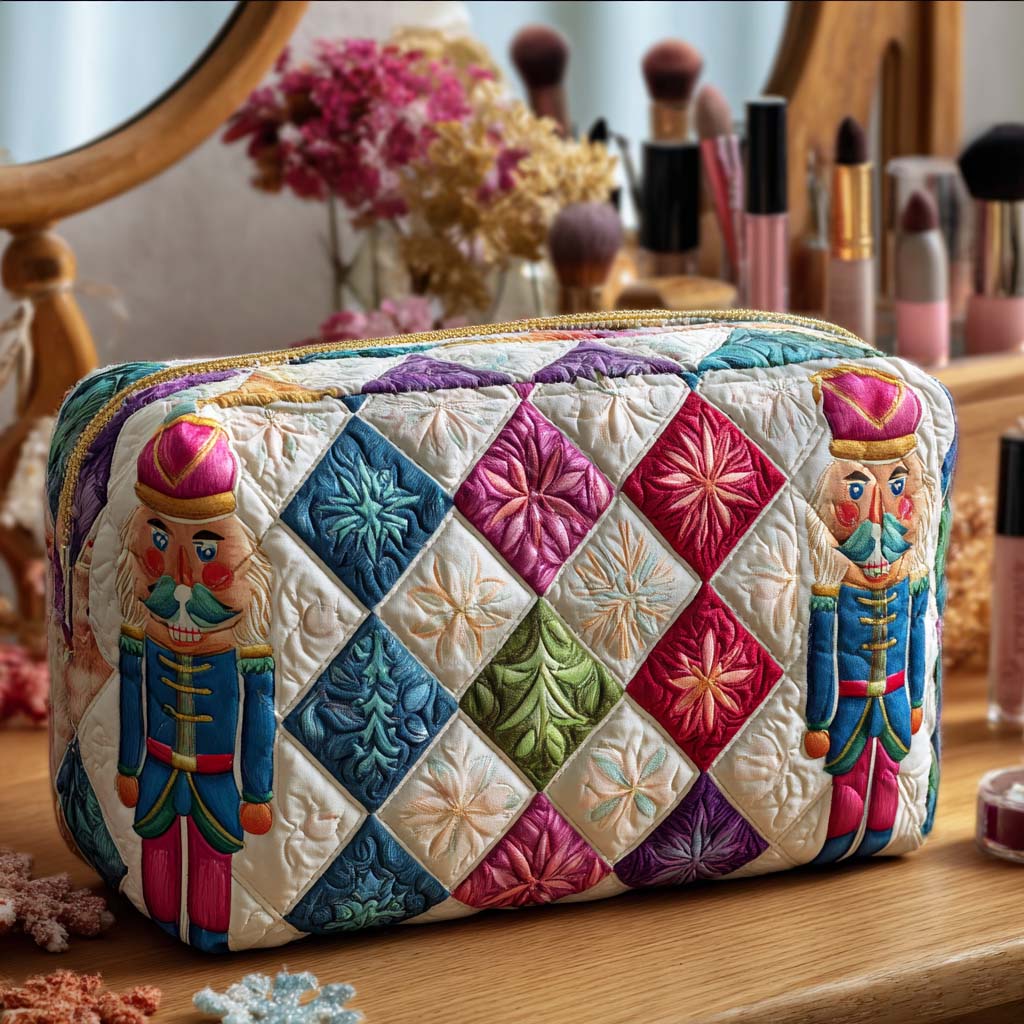 Padded Makeup Bag Holiday Sentinel Margaret York