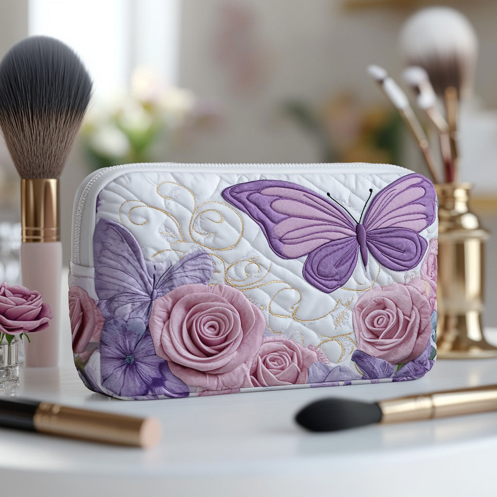 Padded Lavender Grace Makeup Bag Margaret York