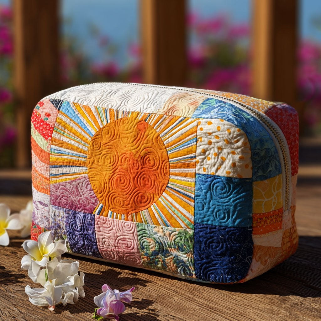 Lazy Sun Quilted Makeup Bag Margaret York