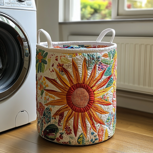 Prairie Sunburst | Artisan-Made Laundry Basket Margaret York