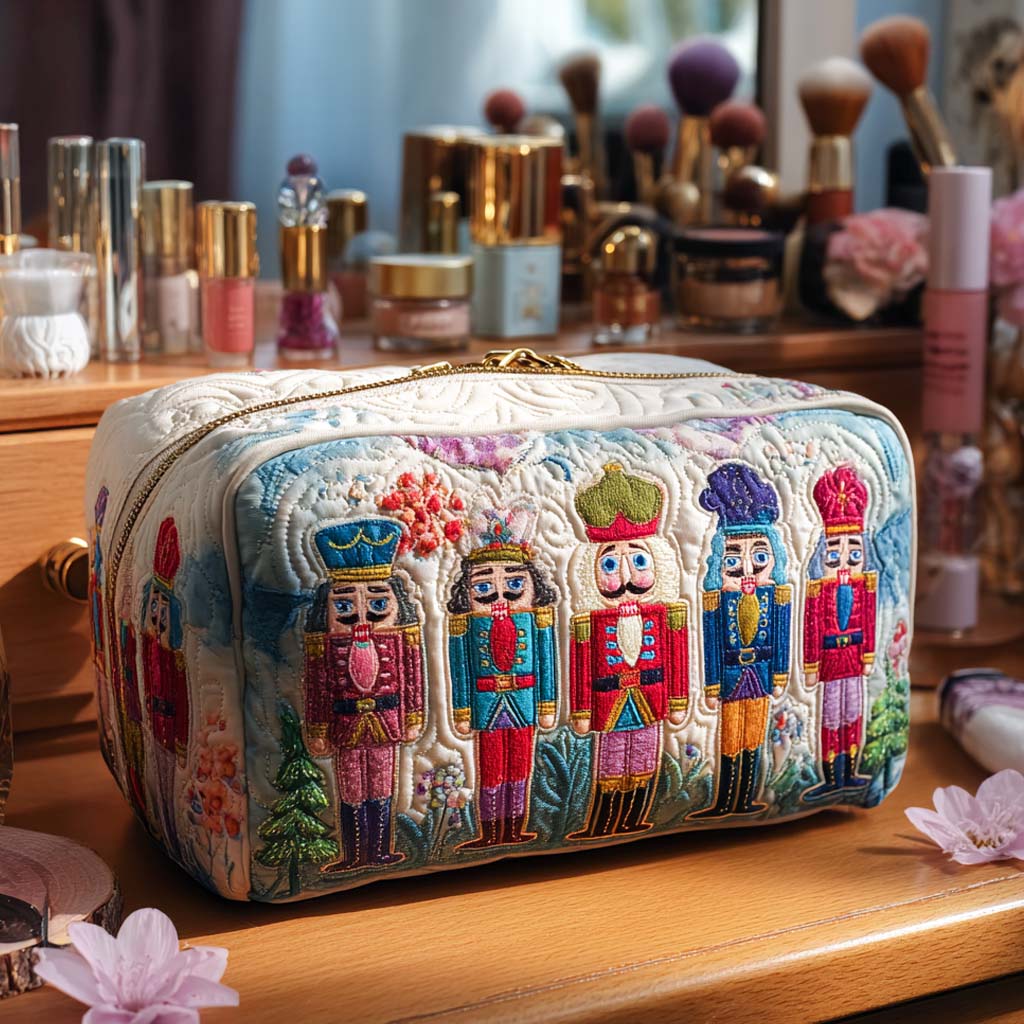 Quilted Makeup Bag Nutcracker Treasure Margaret York