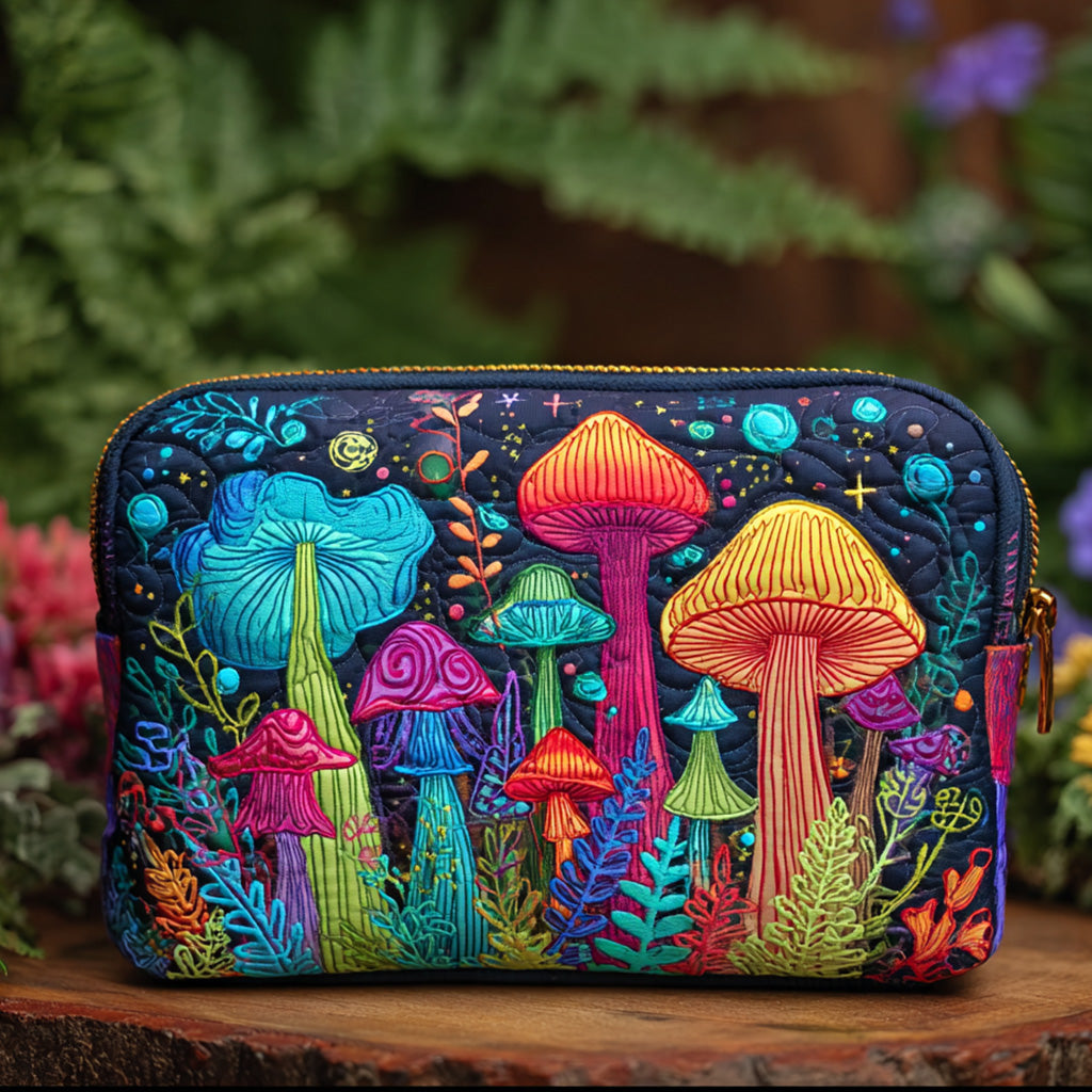 Padded Makeup Bag Peace Shroom Margaret York