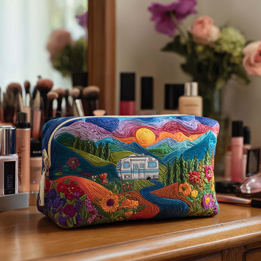 Quilted Makeup Bag Colour Path Margaret York