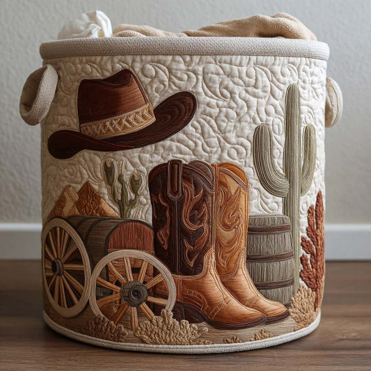 Handcrafted Western Spirit Laundry Basket Margaret York