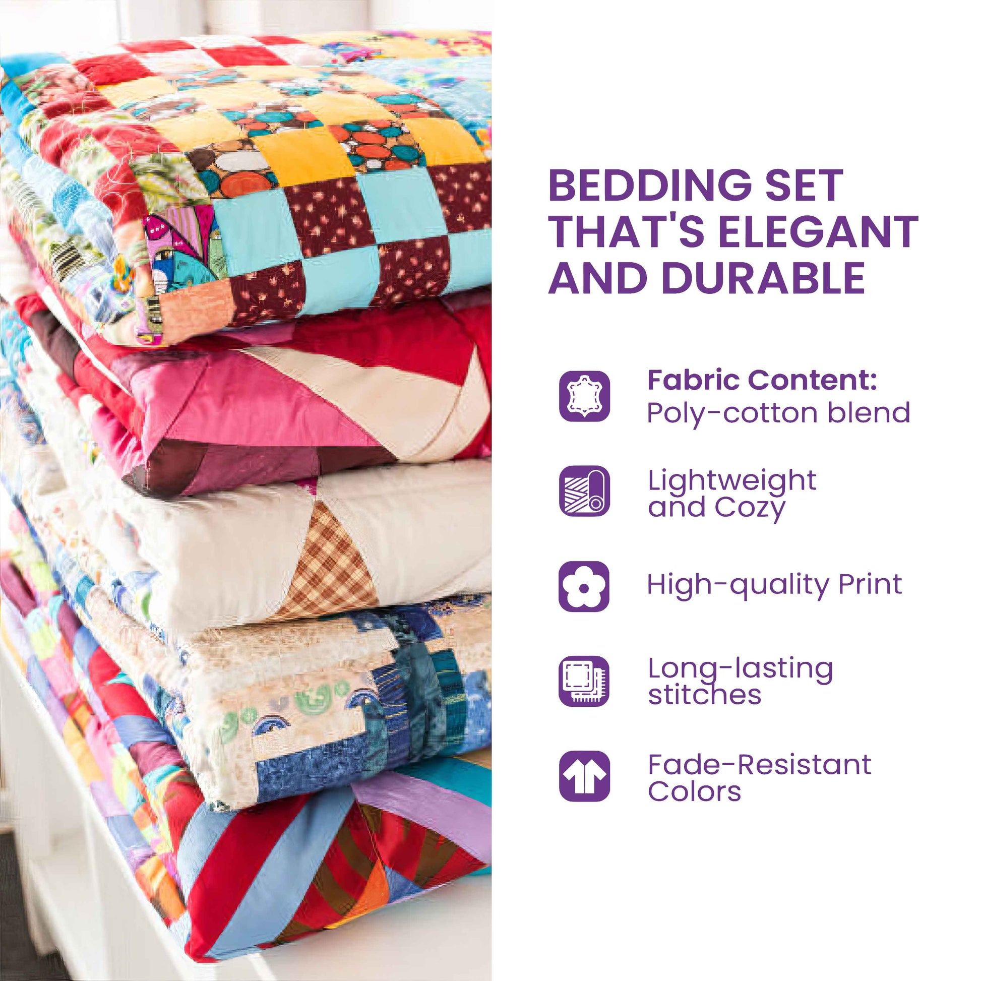 Golden Queens 3-Piece Quilted Bedding Set Margaret York