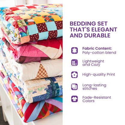 Golden Queens 3-Piece Quilted Bedding Set Margaret York