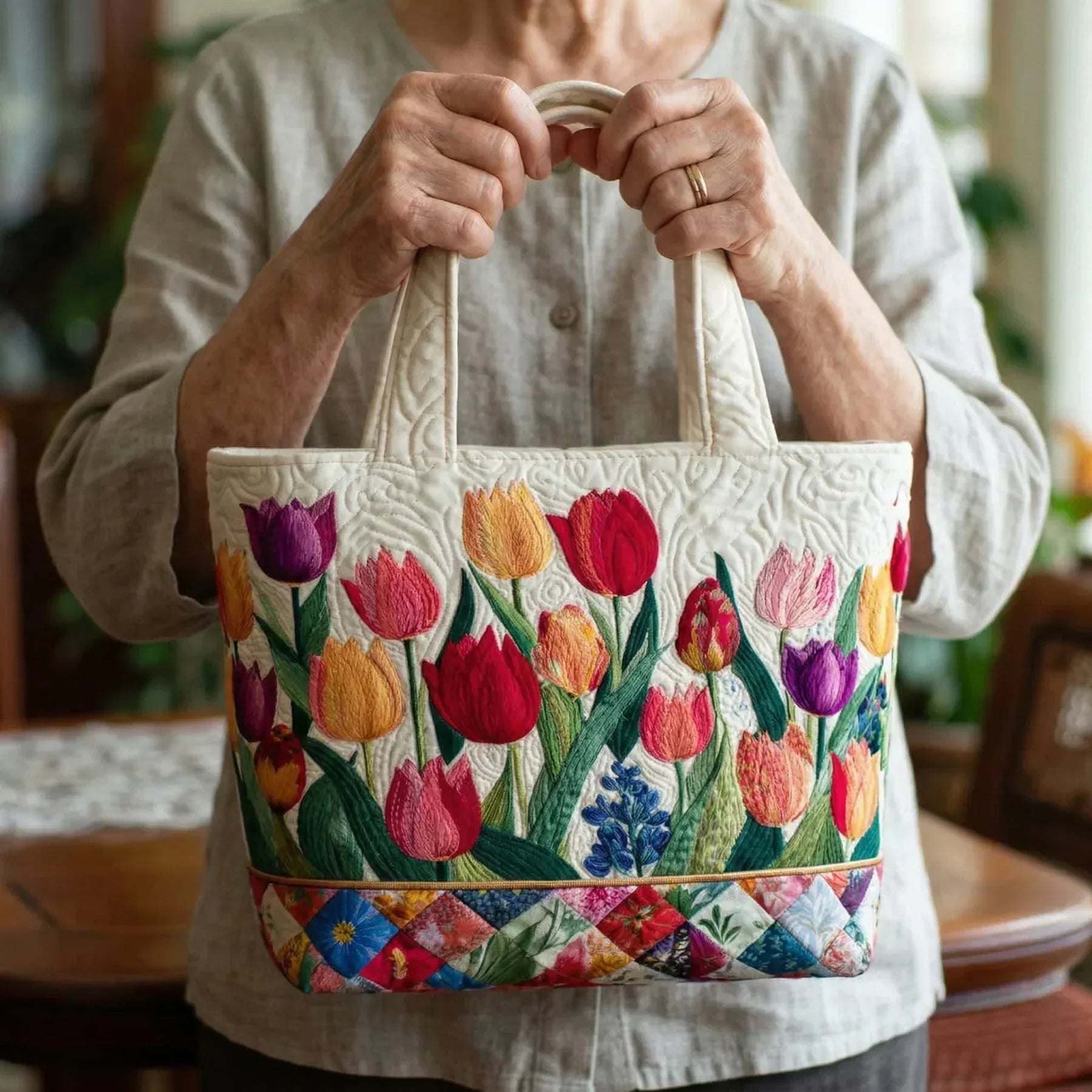 Handcrafted Bag | Tulips Margaret York