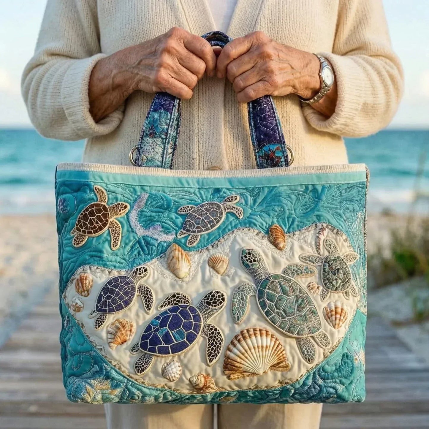 Handcrafted Bag | The Turtle's Embrace Margaret York
